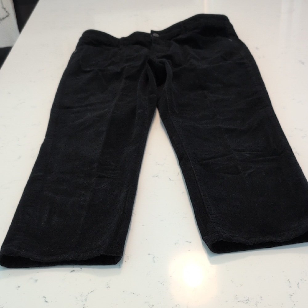 Talbots High Waist Black Corduroy Pants